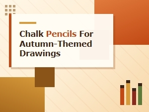 Autumn Themed Chalk Pencils Art Supplies